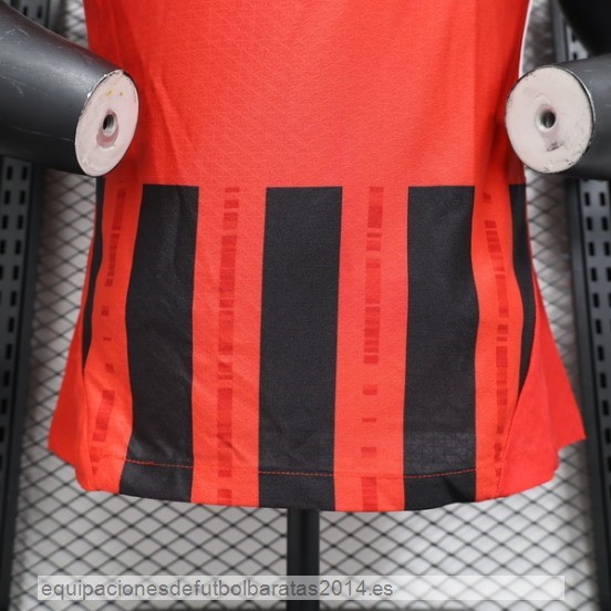 Nuevo 1ª Jugadores Camiseta AC Milan 24/25 Rojo Negro Baratas